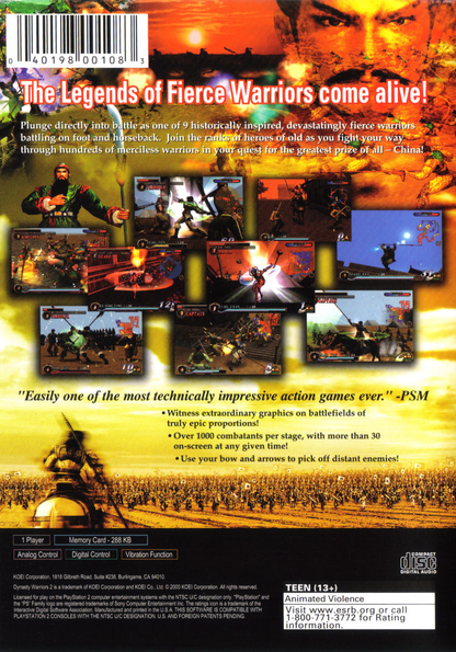 Dynasty Warriors 2 - PS2