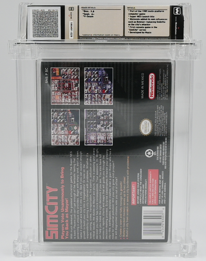 SimCity SNES 9.8 A+ - NEBRASKA COLLECTION