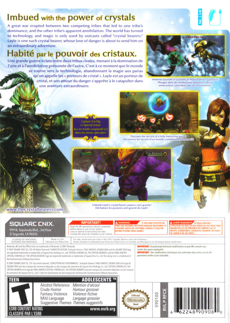 Final Fantasy Crystal Chronicles: Crystal Bearers - Wii