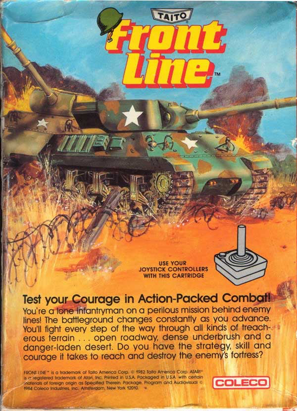 Front Line (Coleco) - Atari 2600