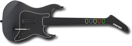 Wireless Guitar Hero Controller | Activision Kramer Black - PS2