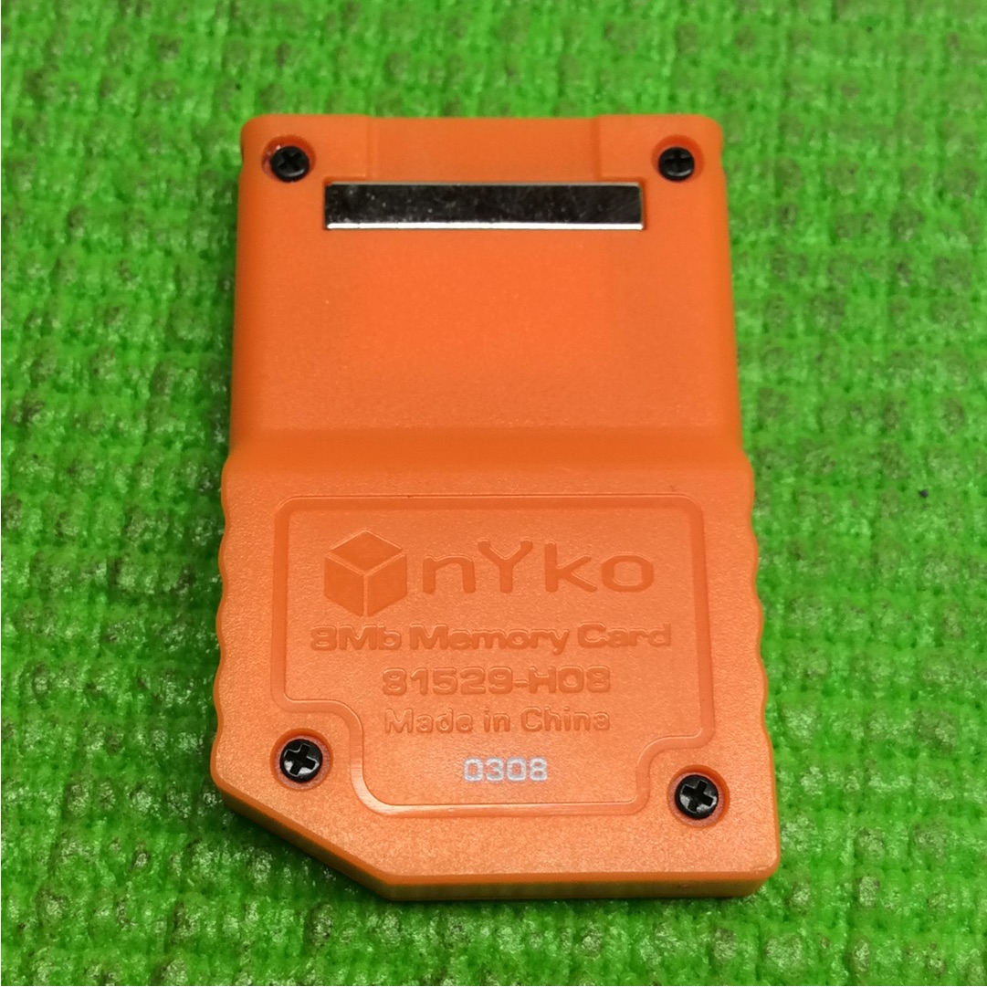 Nyko 8MB 123 Blocks Orange Memory Card - Gamecube