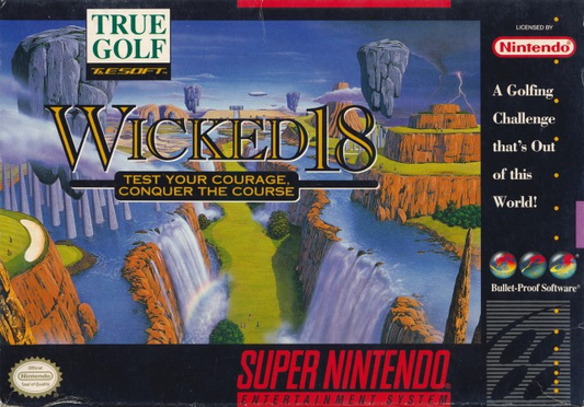 True Golf: Wicked 18: Test Your Courage, Conquer the Course (True Golf Classics) - SNES