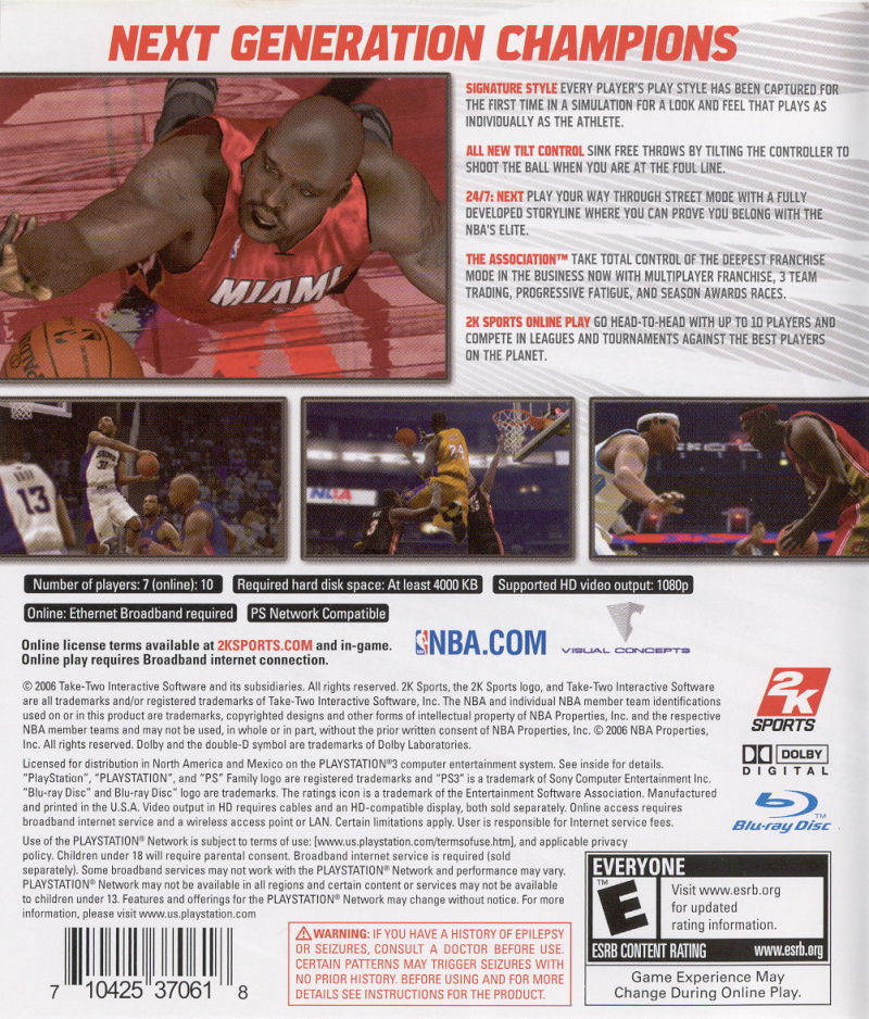 NBA 2K7 - PS3