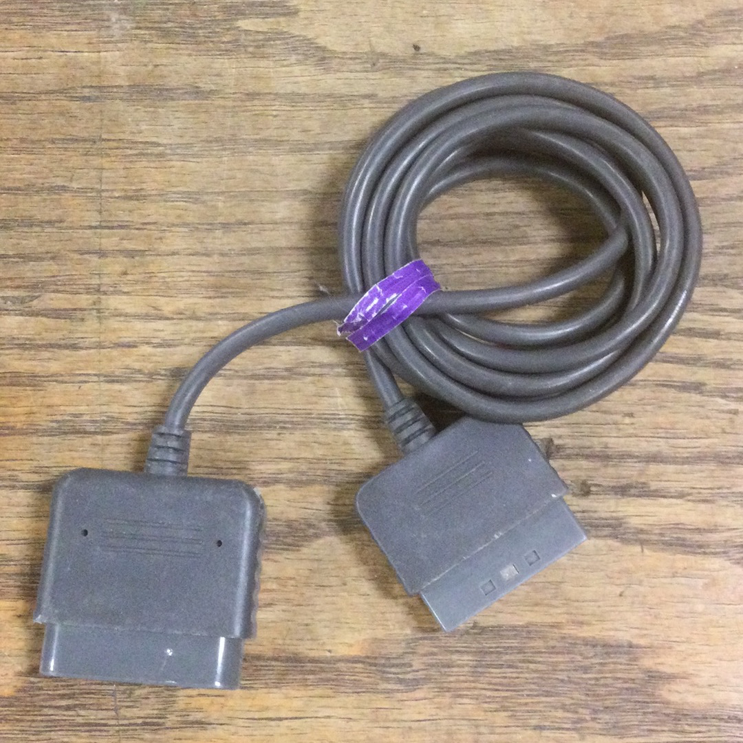 Controller Extension Cord Generic Gray - Sony Playstation 1 Sony Playstation 2