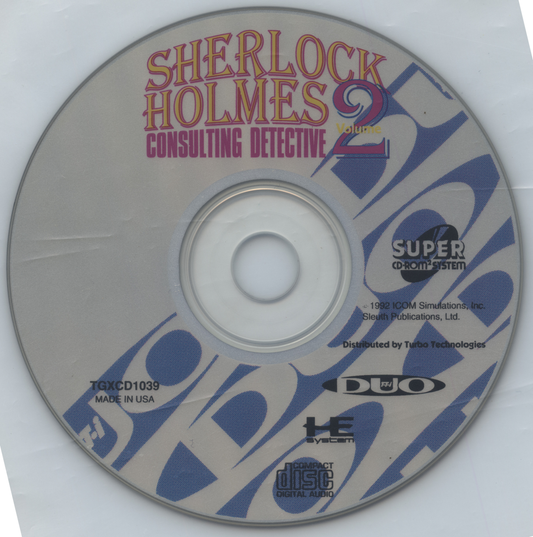 Sherlock Holmes: Consulting Detective Volume II - NEC Turbo Duo