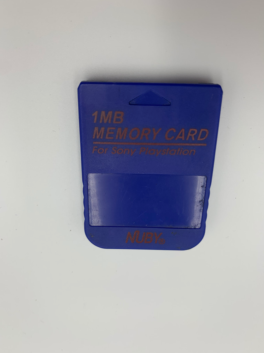 Memory Card PS1 Nuby 1 MB Blue - Sony Playstation