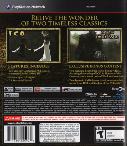 Ico & Shadow of the Colossus Collection - PS3