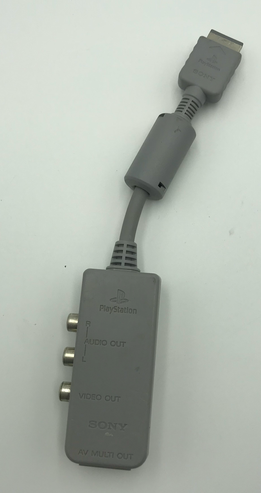 AV Adapter Sony PS1 Multi AV Out Grey - PS2