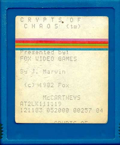 Crypts of Chaos (Xante) - Atari 2600