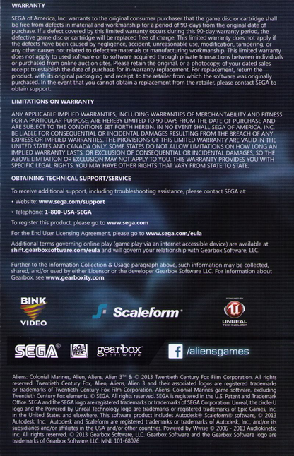 Aliens: Colonial Marines - Xbox 360