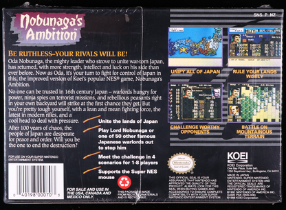 Nobunaga's Ambition SNES 9.4 A+ - NEBRASKA COLLECTION