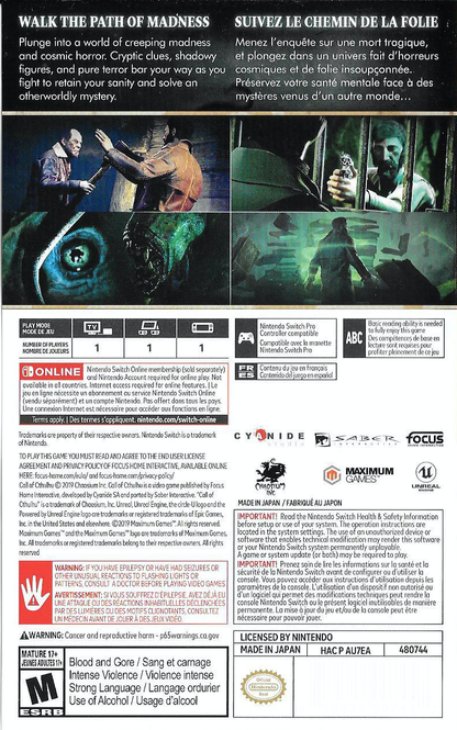 Call Of Cthulhu - Switch