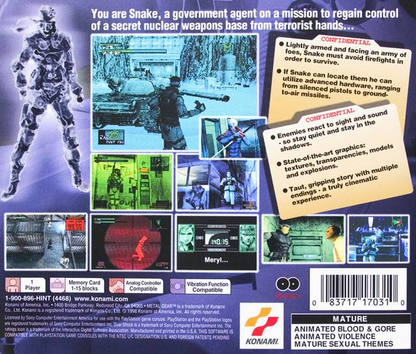 Metal Gear Solid Used PS1 Games For Sale Retro Game Store – Dial Up Games