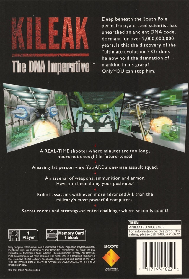 Kileak: The DNA Imperative (Longbox) - PS1