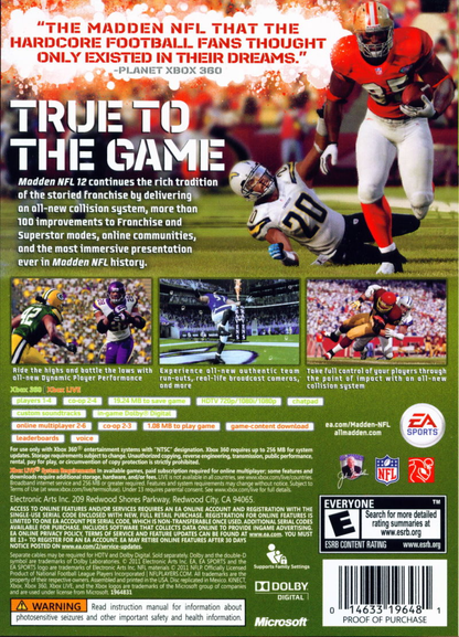 Madden NFL 12 - Xbox 360