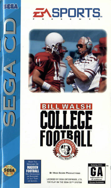 Bill Walsh College Football - Sega CD