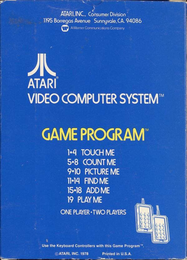 Brain Games (Text Label) - Atari 2600
