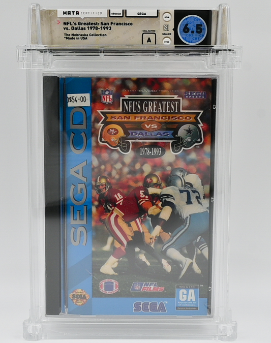 NFL'S Greatest San Francisco VS Dallas SEGA CD 6.5 A - NEBRASKA COLLECTION