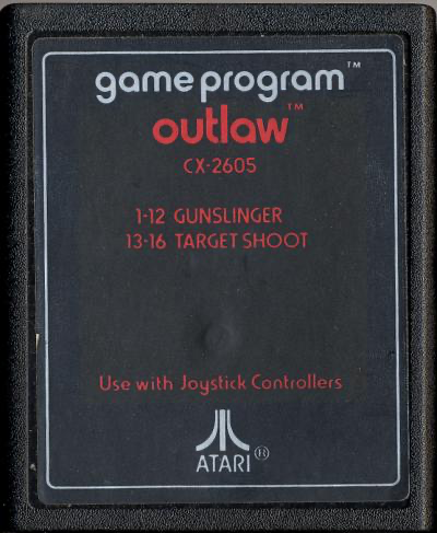 Outlaw (Text Label) - Atari 2600