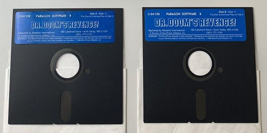 Amazing Spiderman and Captain America in Dr Dooms Revenge - Commodore 64