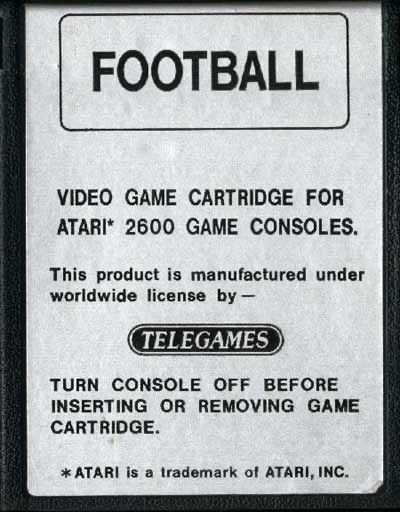Super Challenge Football (Silver Label) - Atari 2600