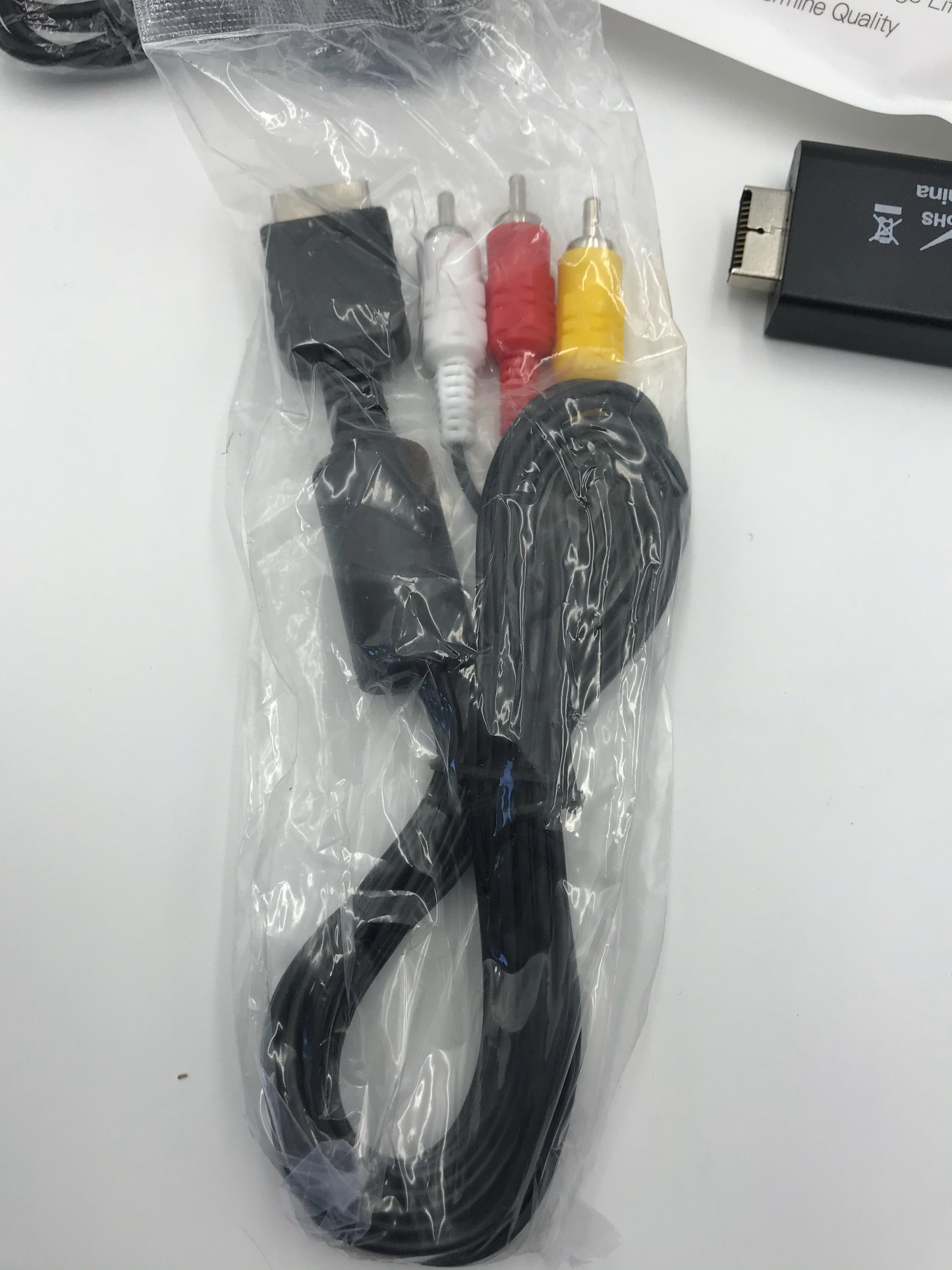 AV Component Cord PS2 HDMI Adapter | Universal 3rd Party Black - Sony