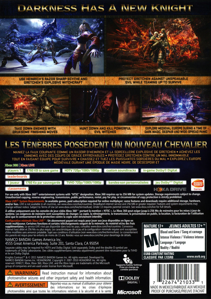 Knights Contract - Xbox 360