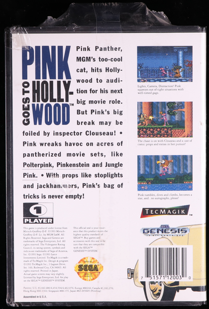 Pink Goes To Hollywood SEGA GENESIS 9.6 A - NEBRASKA COLLECTION