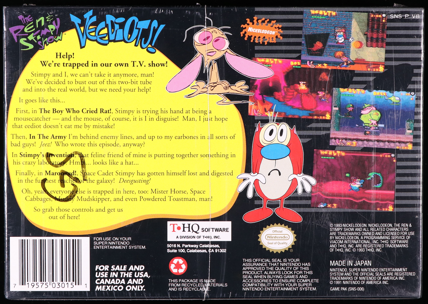 The Ren & Stimpy Show: Veediots! - NEBRASKA COLLECTION