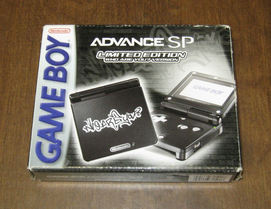 Console System Gameboy Advance SP | Black "Who Are You?" Edition AGS-001 - GBA