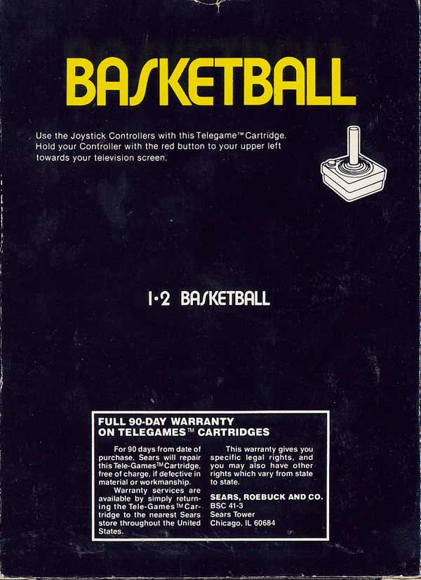 Basketball (Picture Tele-Games) - Atari 2600
