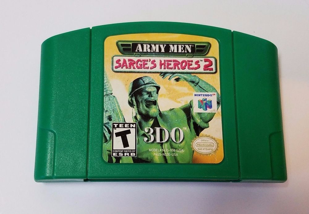 Army Men Sarge's Heroes 2 (Green Cartridge) - N64