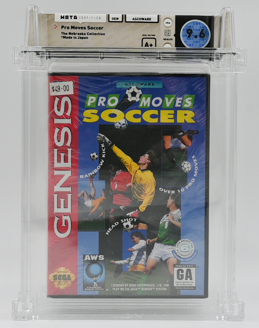 Pro Moves Soccer SEGA GENESIS 9.6 A+ - NEBRASKA COLLECTION