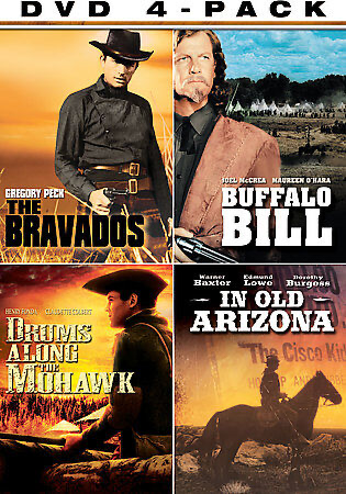 Western 4-Pack: The Bravados / Buffalo Bill / Drums Along The Mowhawk / In Old Arizona - DVD