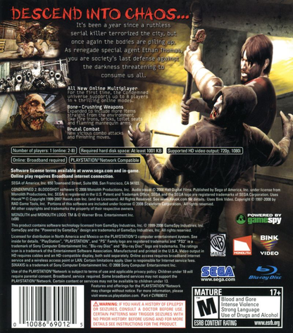 Condemned 2: Bloodshot - PS3