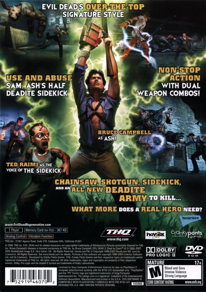 Evil Dead Regeneration - PS2