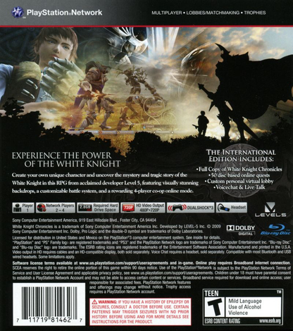 White Knight Chronicles: International Edition - PS3