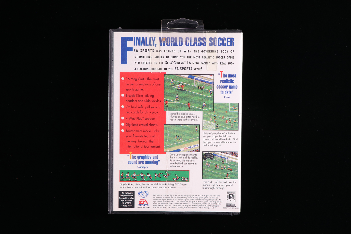 FIFA International Soccer SEGA GENESIS 9.6 A - NEBRASKA COLLECTION