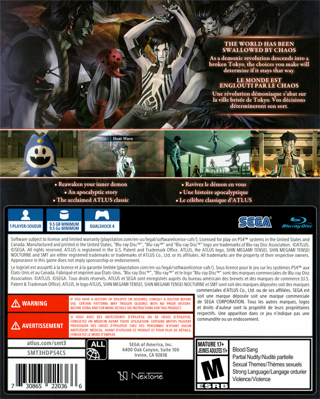 Shin Megami Tensei 3: Nocturne - HD Remaster - PS4