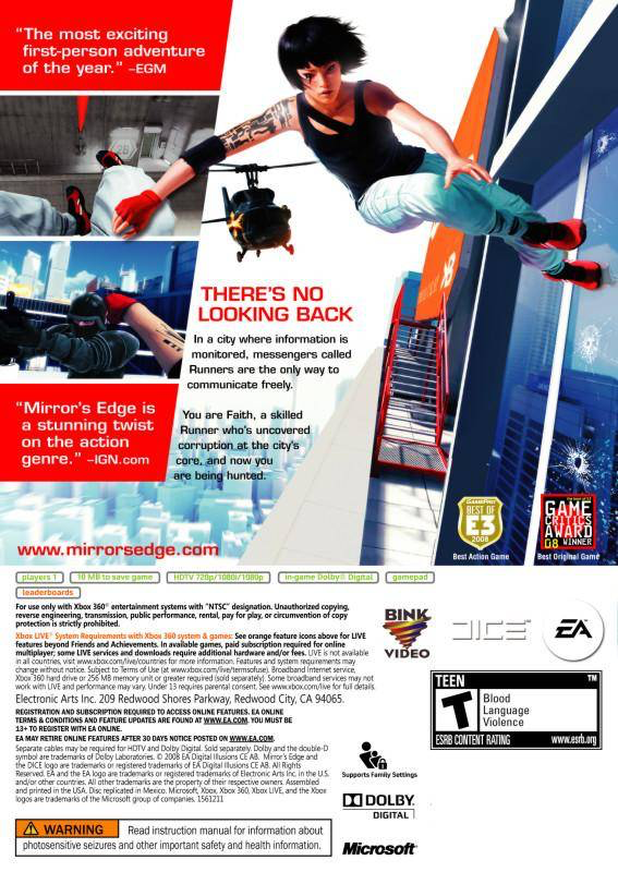 Mirror's Edge - Xbox 360