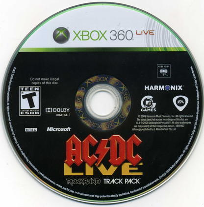 Rock Band Track Pack: AC/DC Live - Xbox 360
