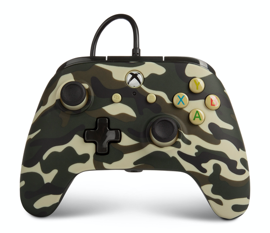 Power A Enhanced Wired Controller Forest Cloud Camo - Xbox One