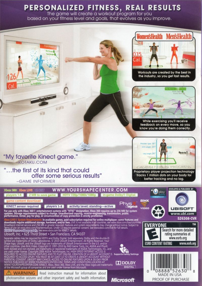 Your Shape: Fitness Evolved - Xbox 360