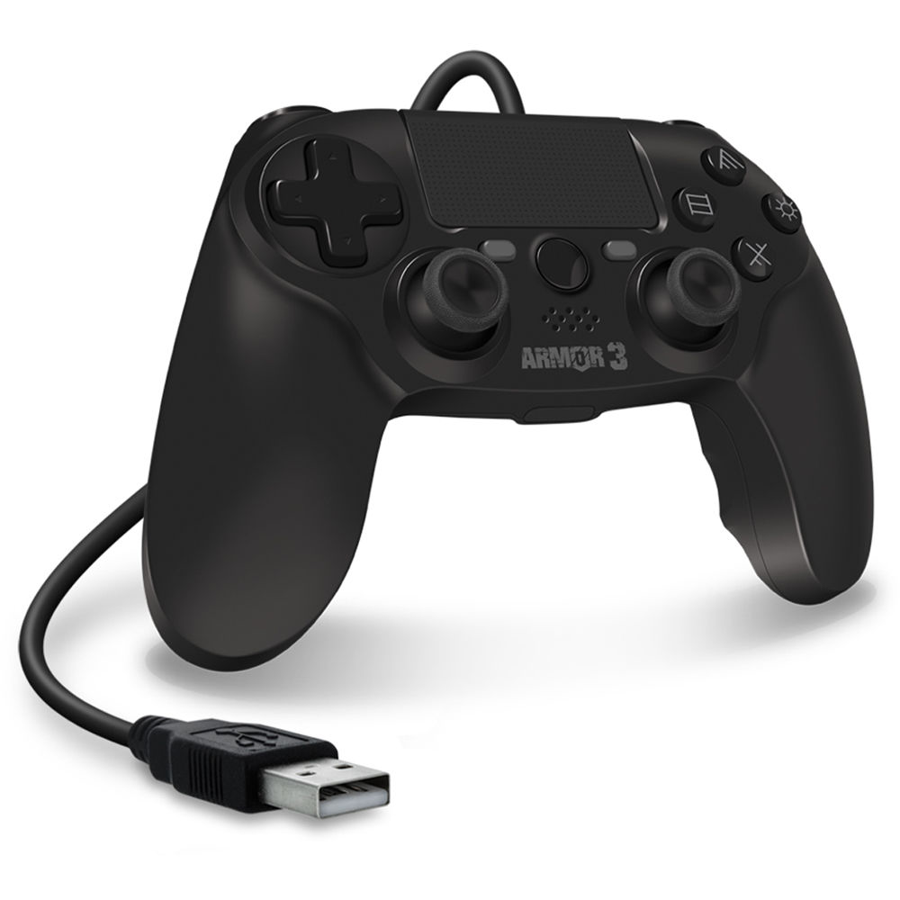Wired Armor 3 PS4 Controller Black - PS4