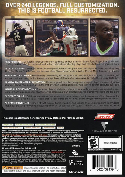 All-Pro Football 2K8 - Xbox 360