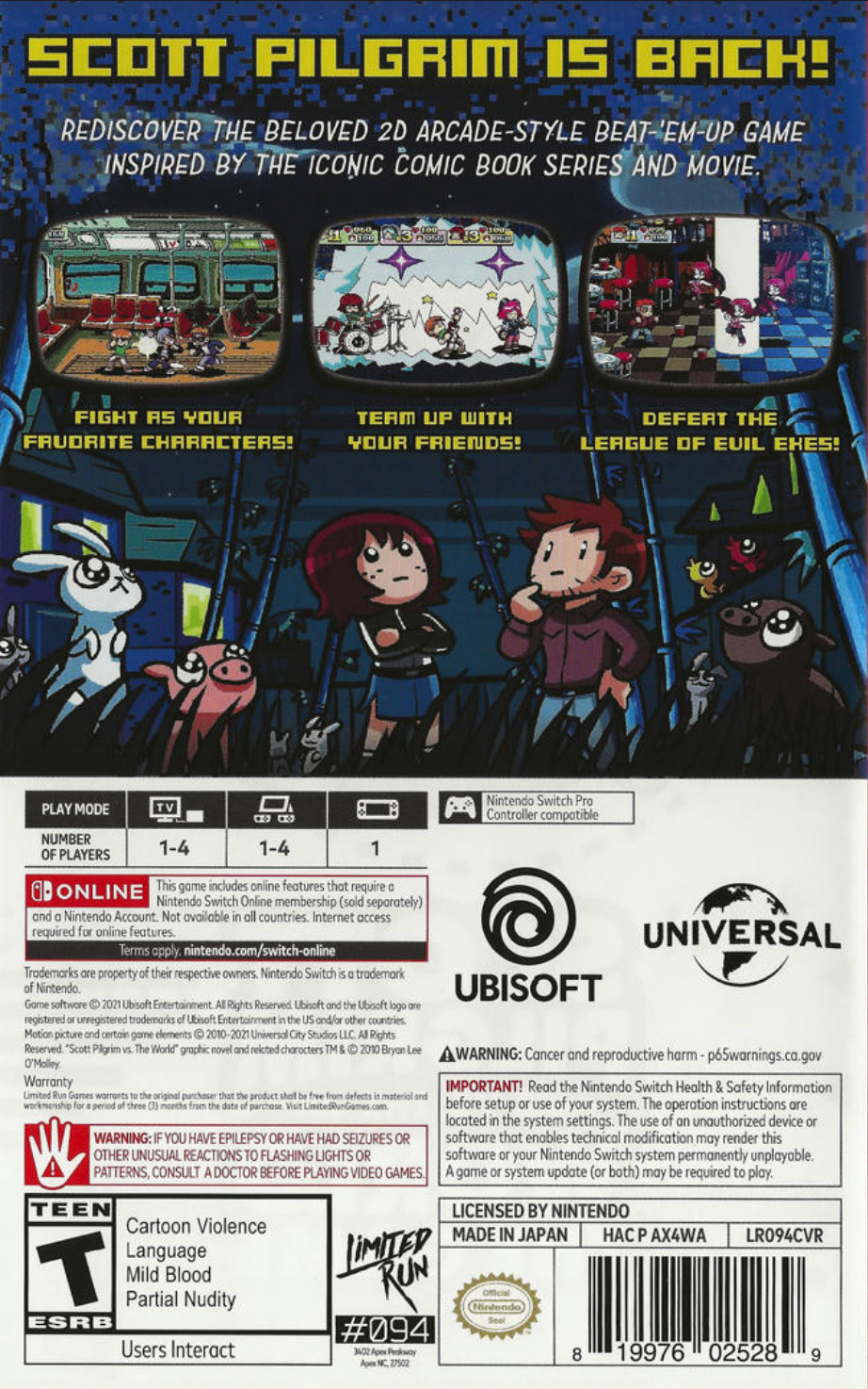Scott Pilgrim vs. The World: The Game - Complete Edition - Switch