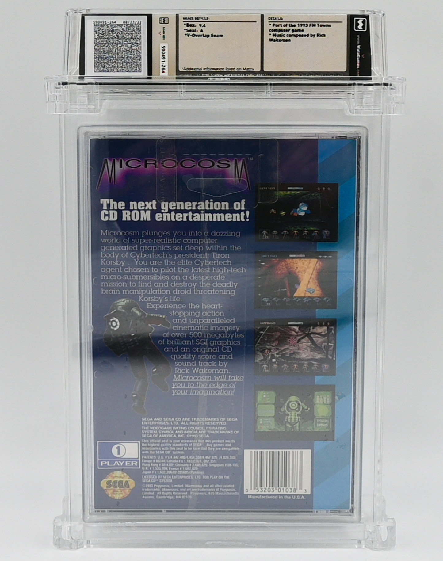 Microcosm SEGA CD 9.4 A - NEBRASKA COLLECTION