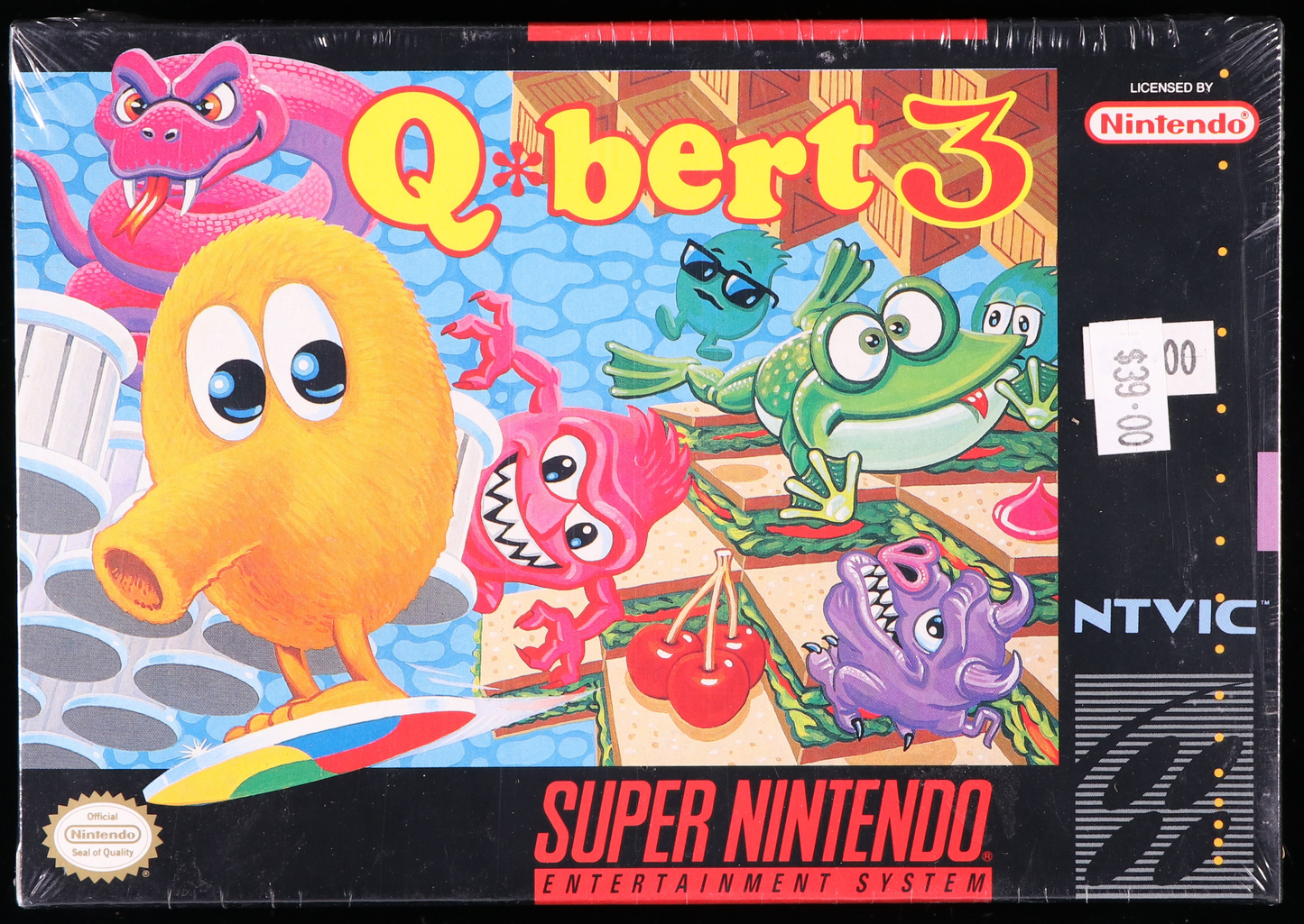 Q*bert 3 SNES 9.6 A - NEBRASKA COLLECTION