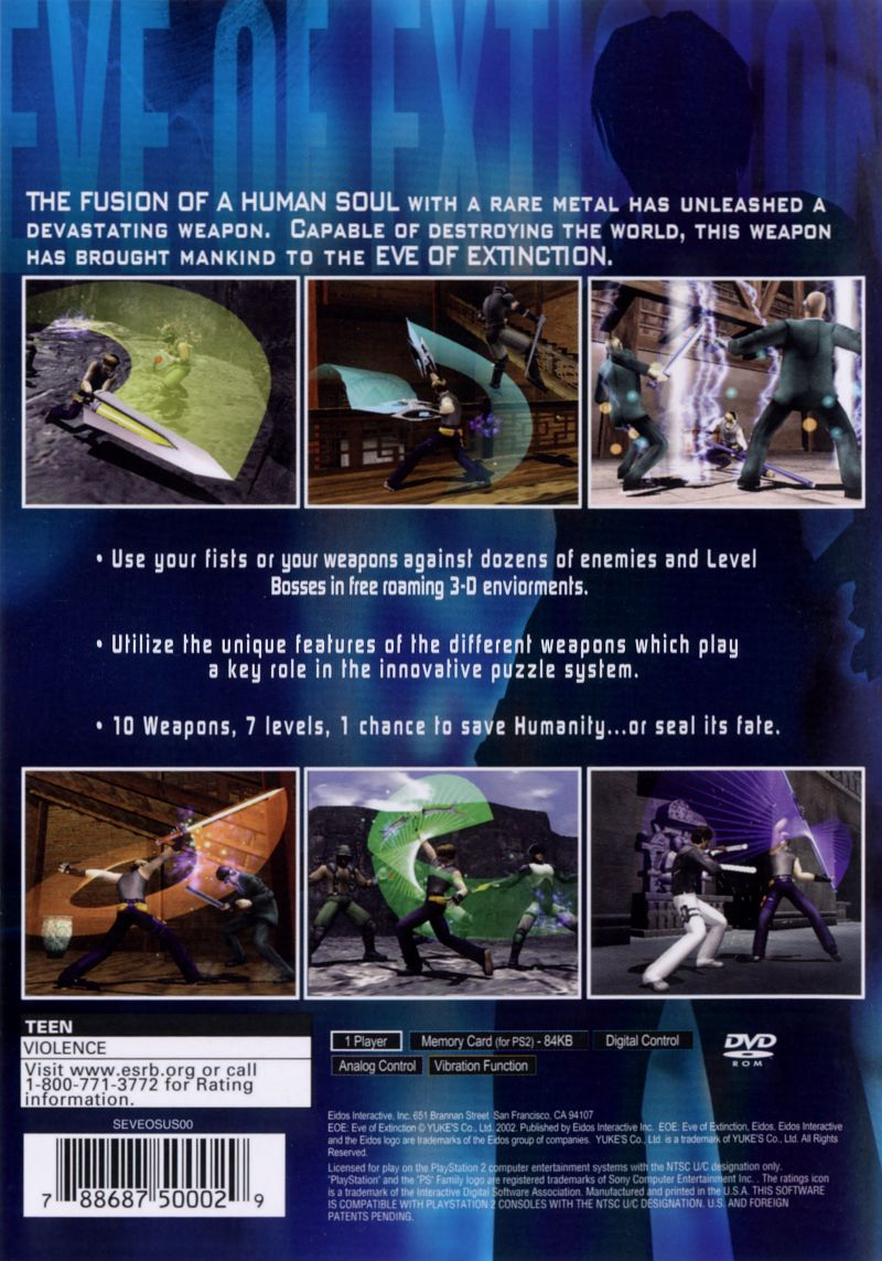 Eve of Extinction - PS2